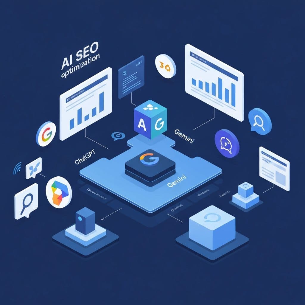 AI SEO, GEO and AEO optimization services for Google, ChatGPT and Gemini