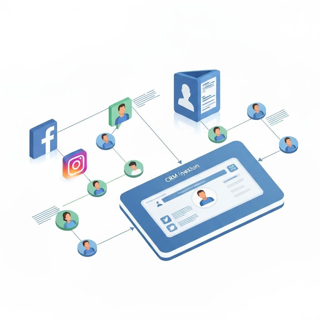 Social media CRM integration for lead management and customer engagement