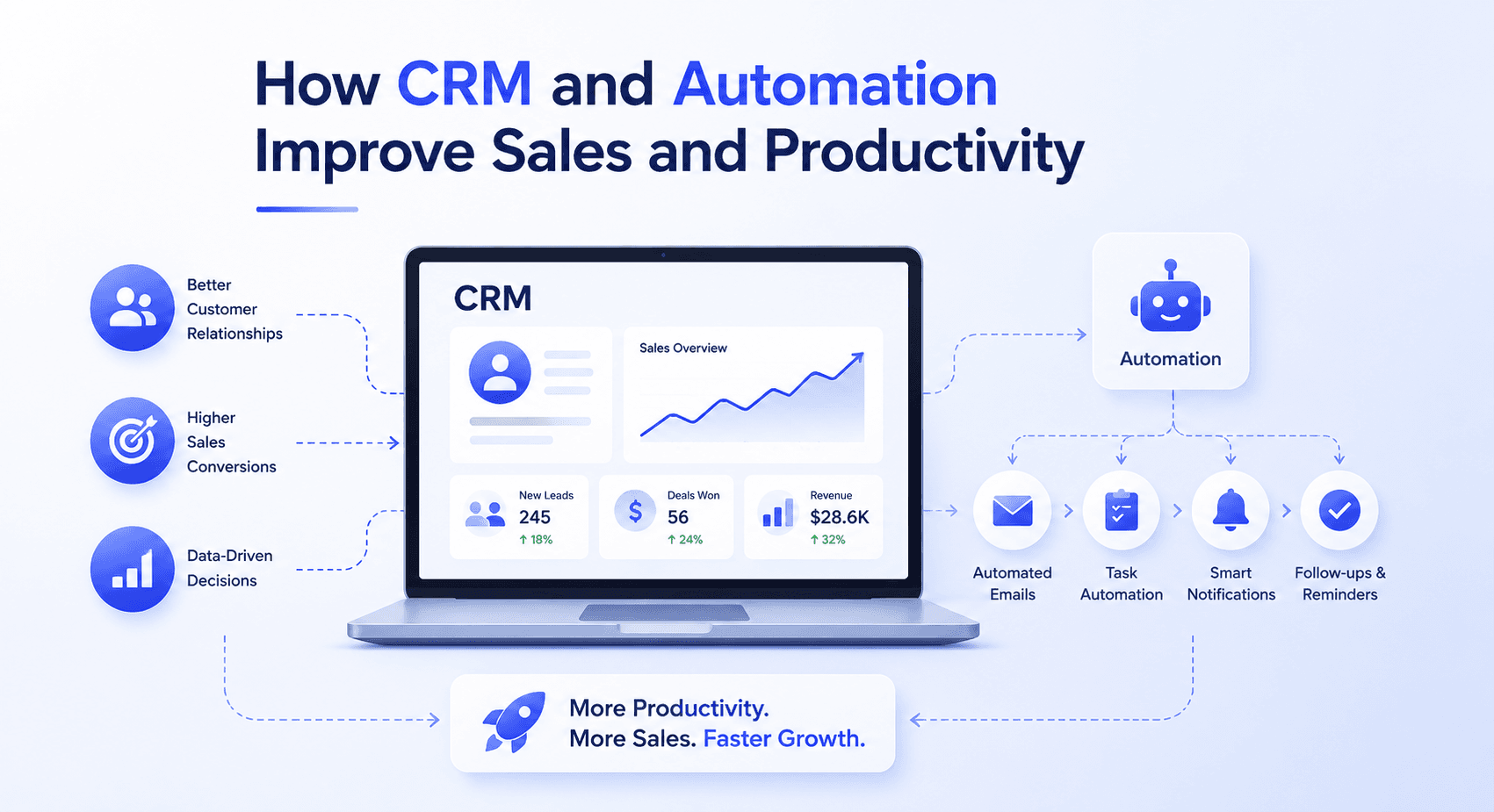 How CRM and Automation Improve Sales and Productivity